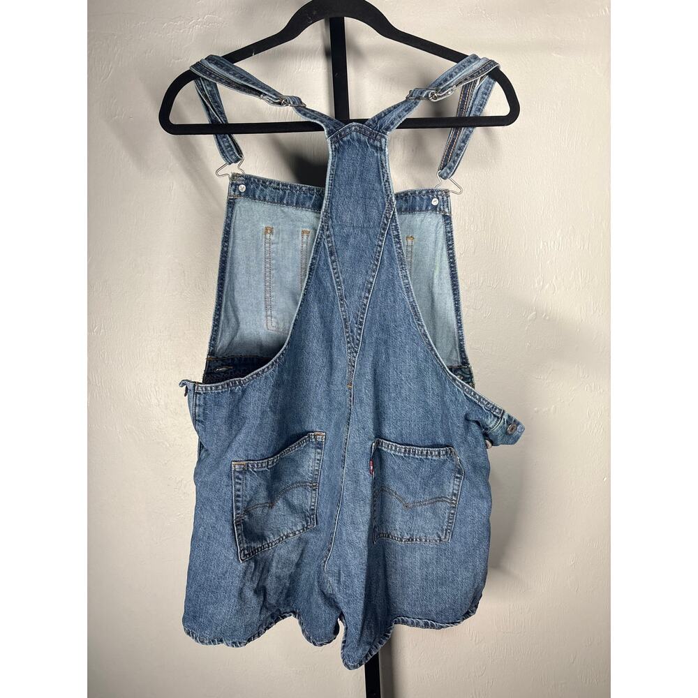 Levi's Vintage Shorttalls Womens M Eat My Shorts Medium Indigo Denim Romper - Picture 4 of 7